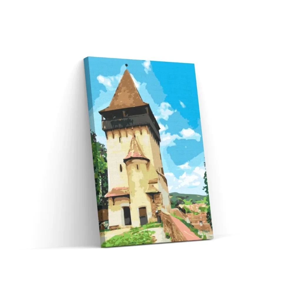 Pintar por números Iglesia de Biertan, Rumanía