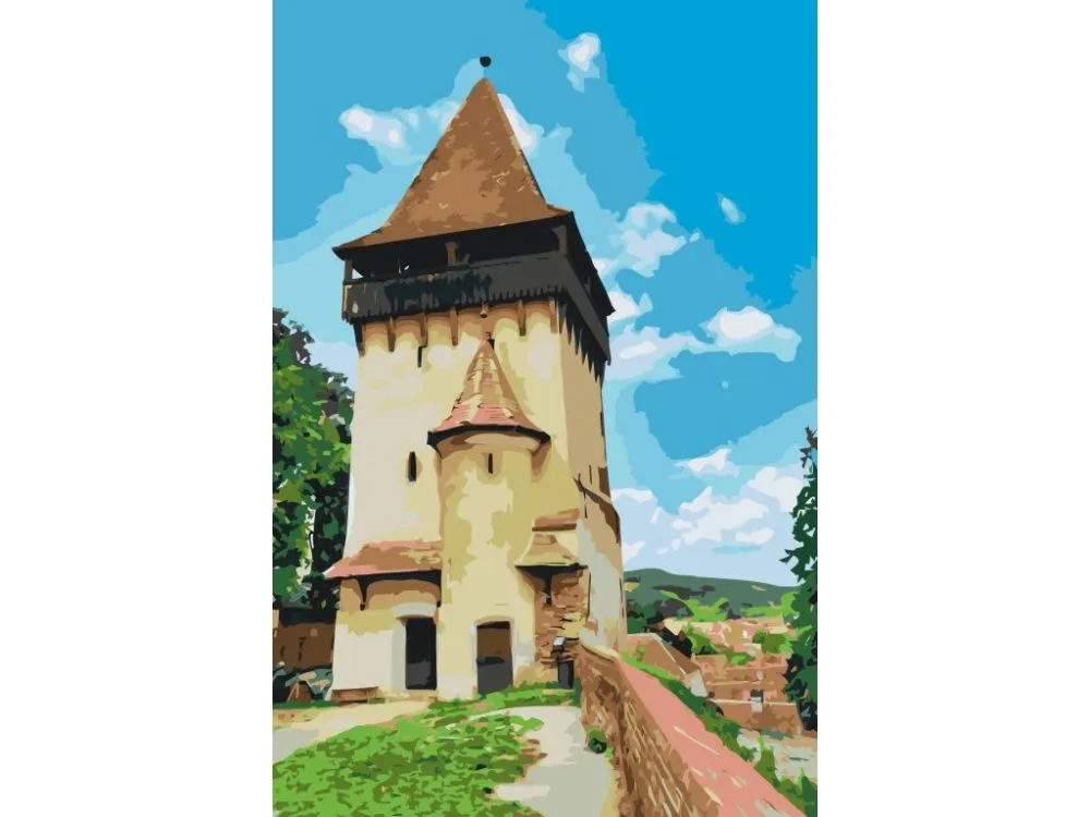Pintar por números Iglesia de Biertan, Rumanía – foto 2