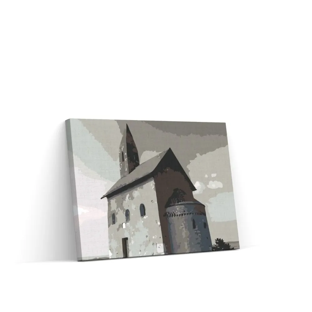 Pintar por números Iglesia de Dražovce, Nitra
