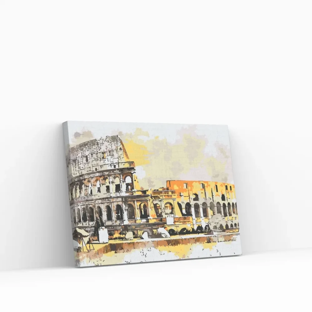 Pintar por números Ilustraciones del Coliseo