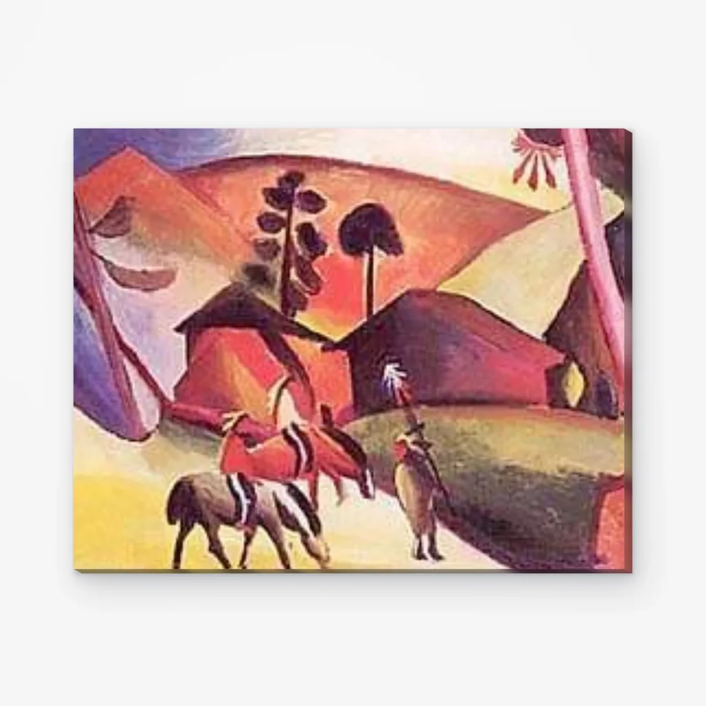 Pintar por Números - Indios a caballo