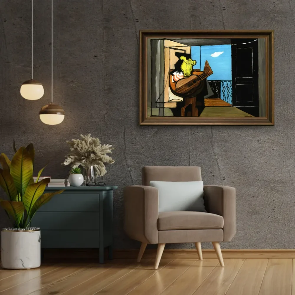 Pintar por números Interior con balcón – foto 2