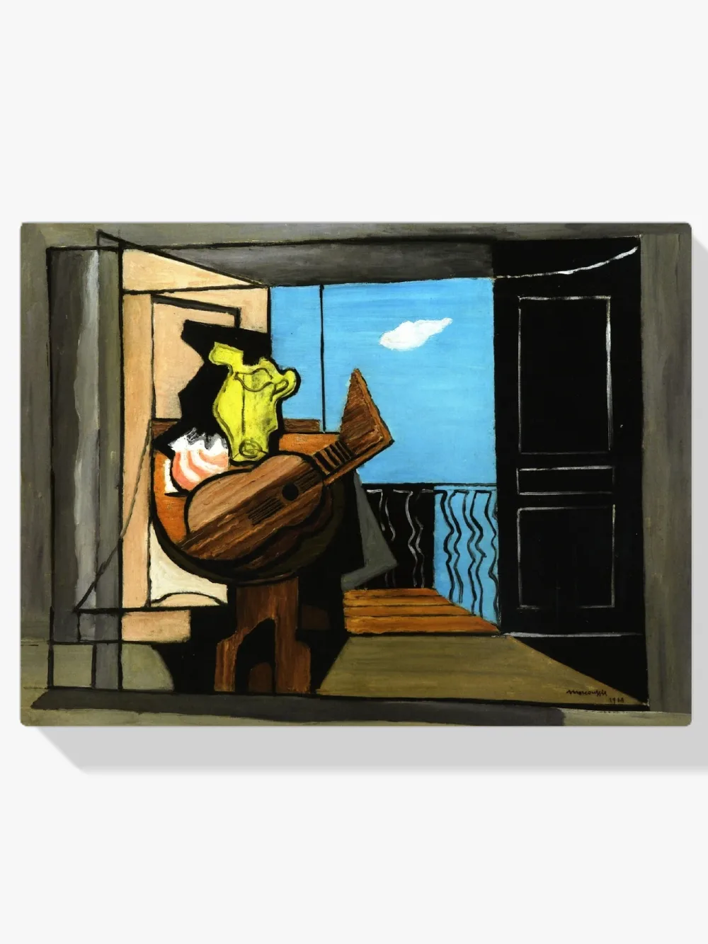 Pintar por números Interior con balcón