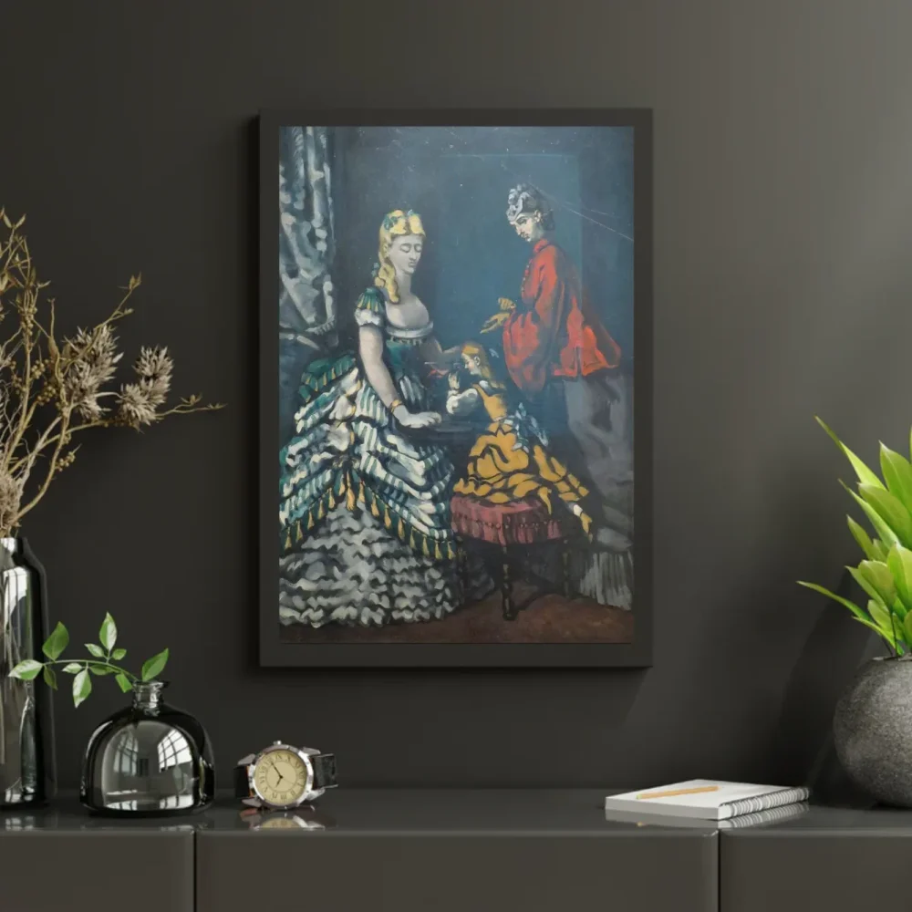Pintar por números Interior con dos mujeres y un niño – foto 3