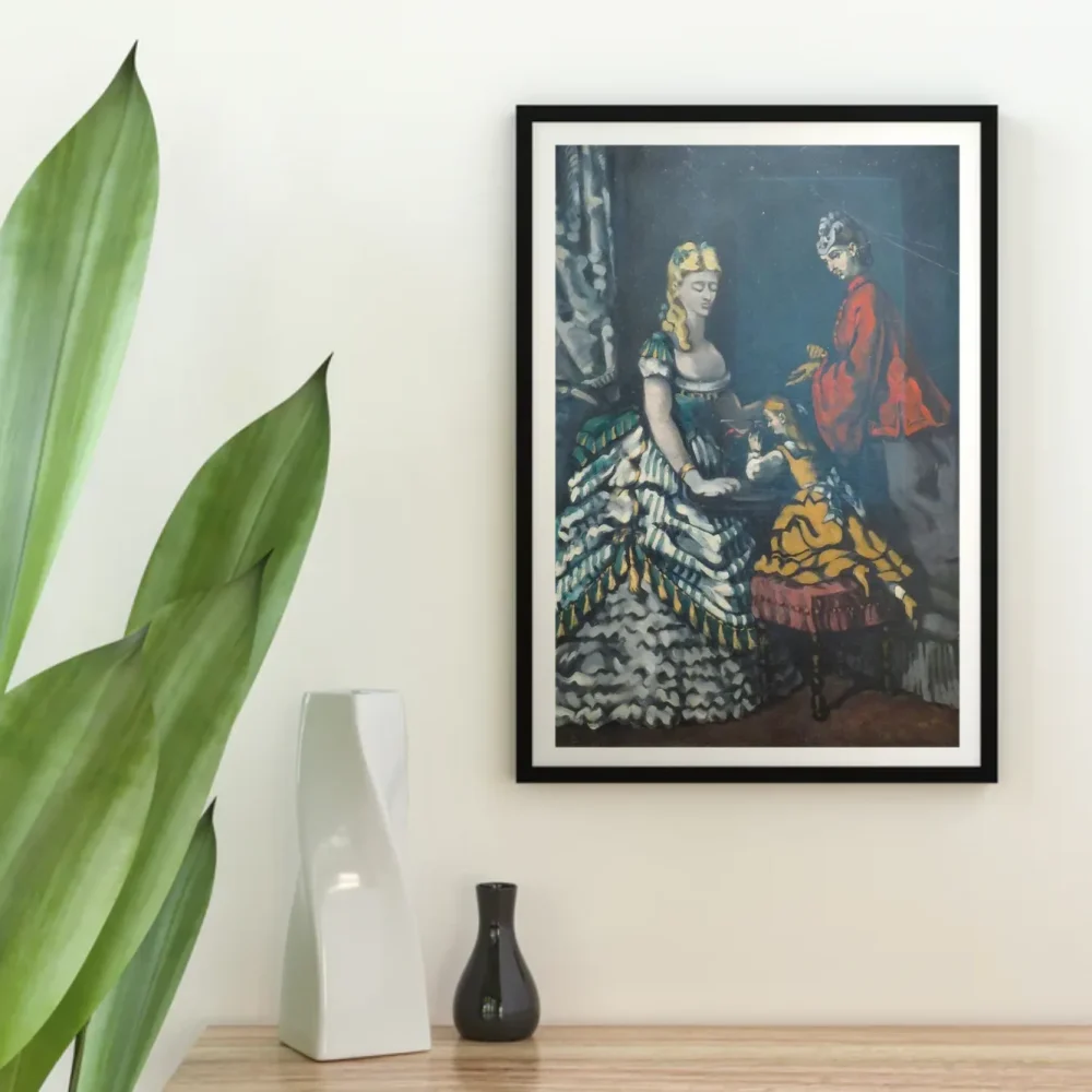 Pintar por números Interior con dos mujeres y un niño – foto 4