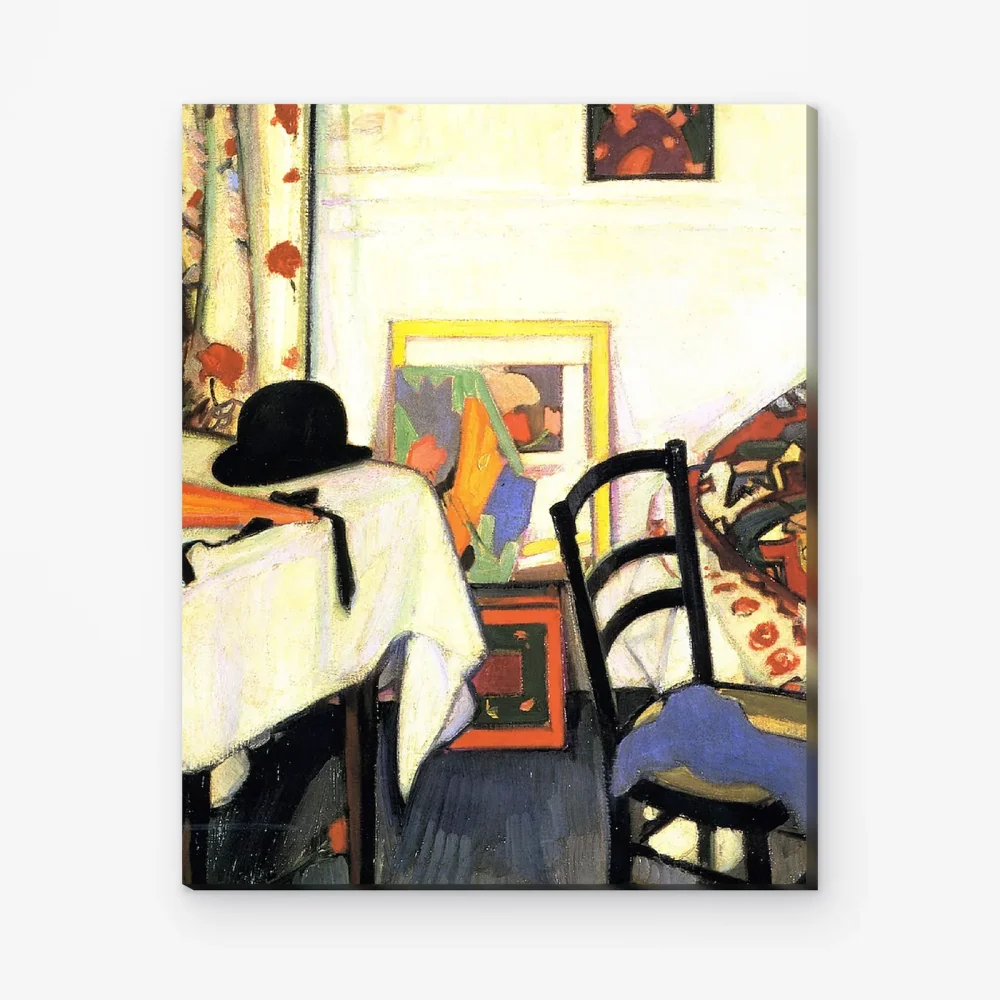 Pintar por Números - Interior con grabado japonés
