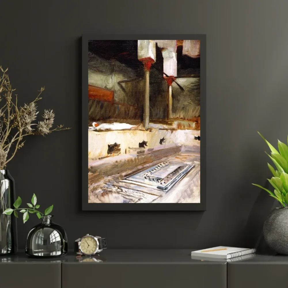 Pintar por números Interior de un baño público – foto 3
