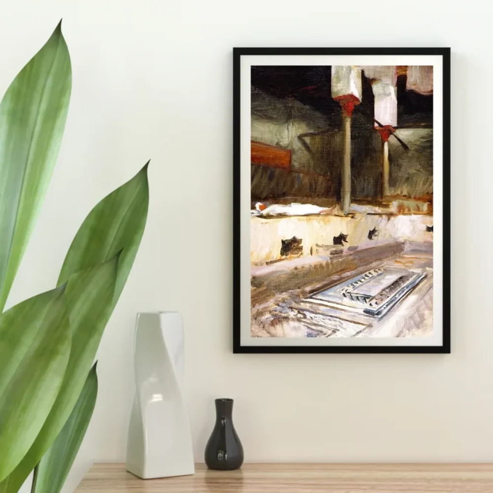 Pintar por números Interior de un baño público – foto 4