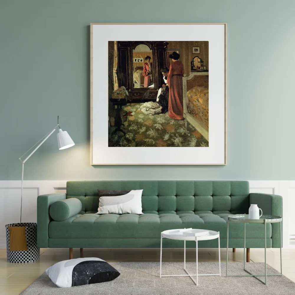 Pintar por números Interior, dormitorio con dos figuras – foto 3