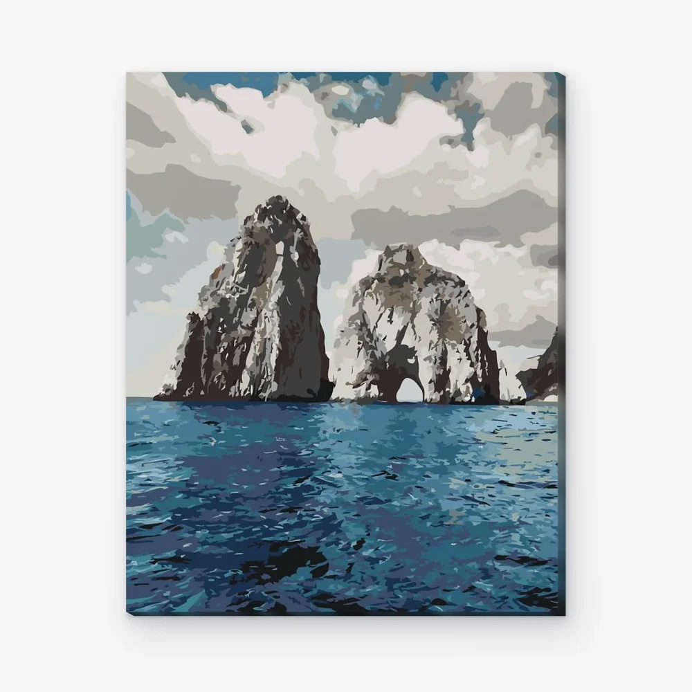 Pintar por Números - Isla de Capri, Italia