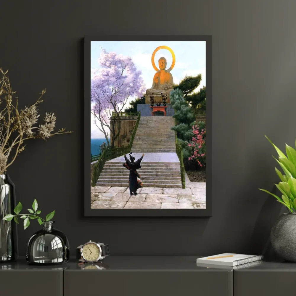 Pintar por números Japoneses implorando a una divinidad – foto 3