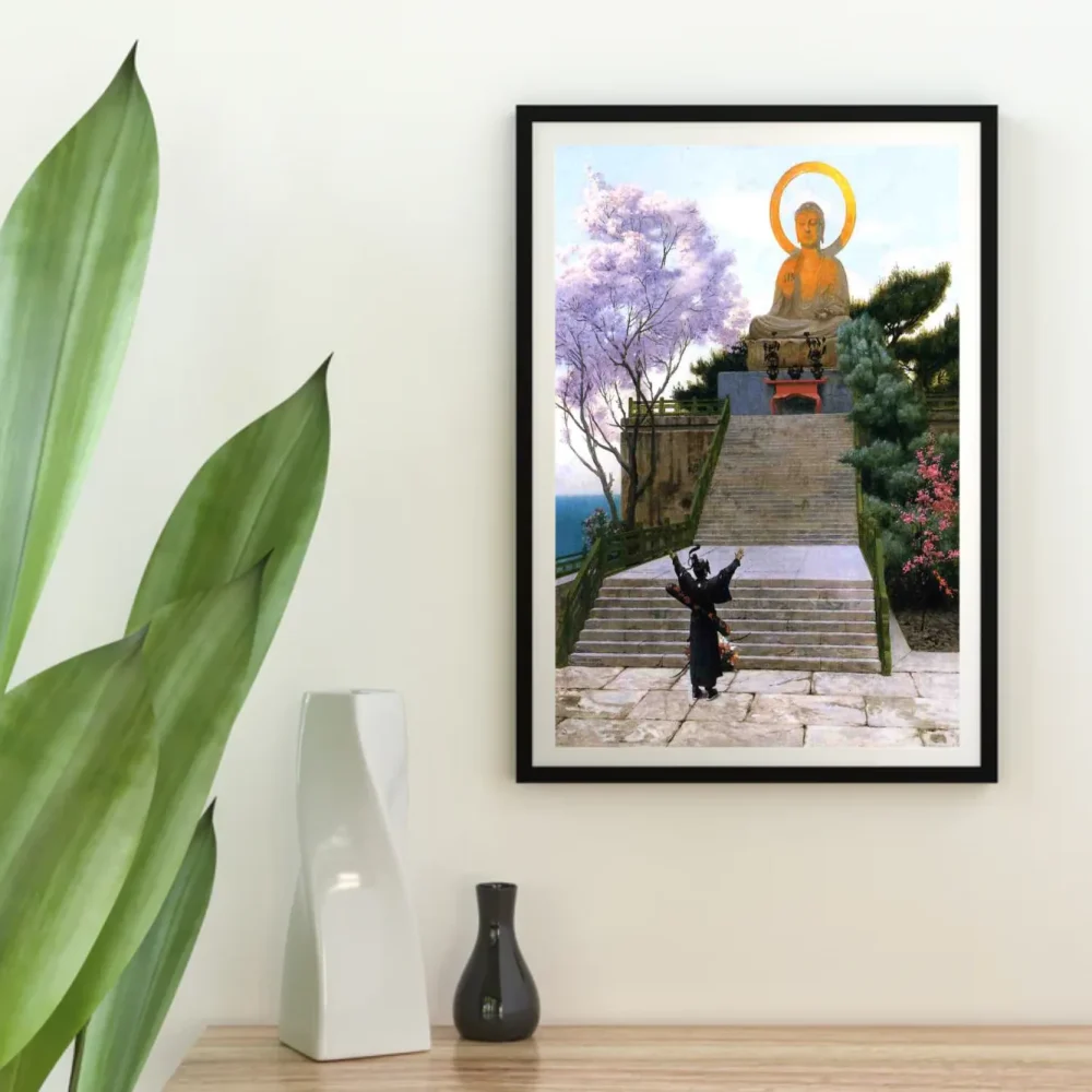 Pintar por números Japoneses implorando a una divinidad – foto 4