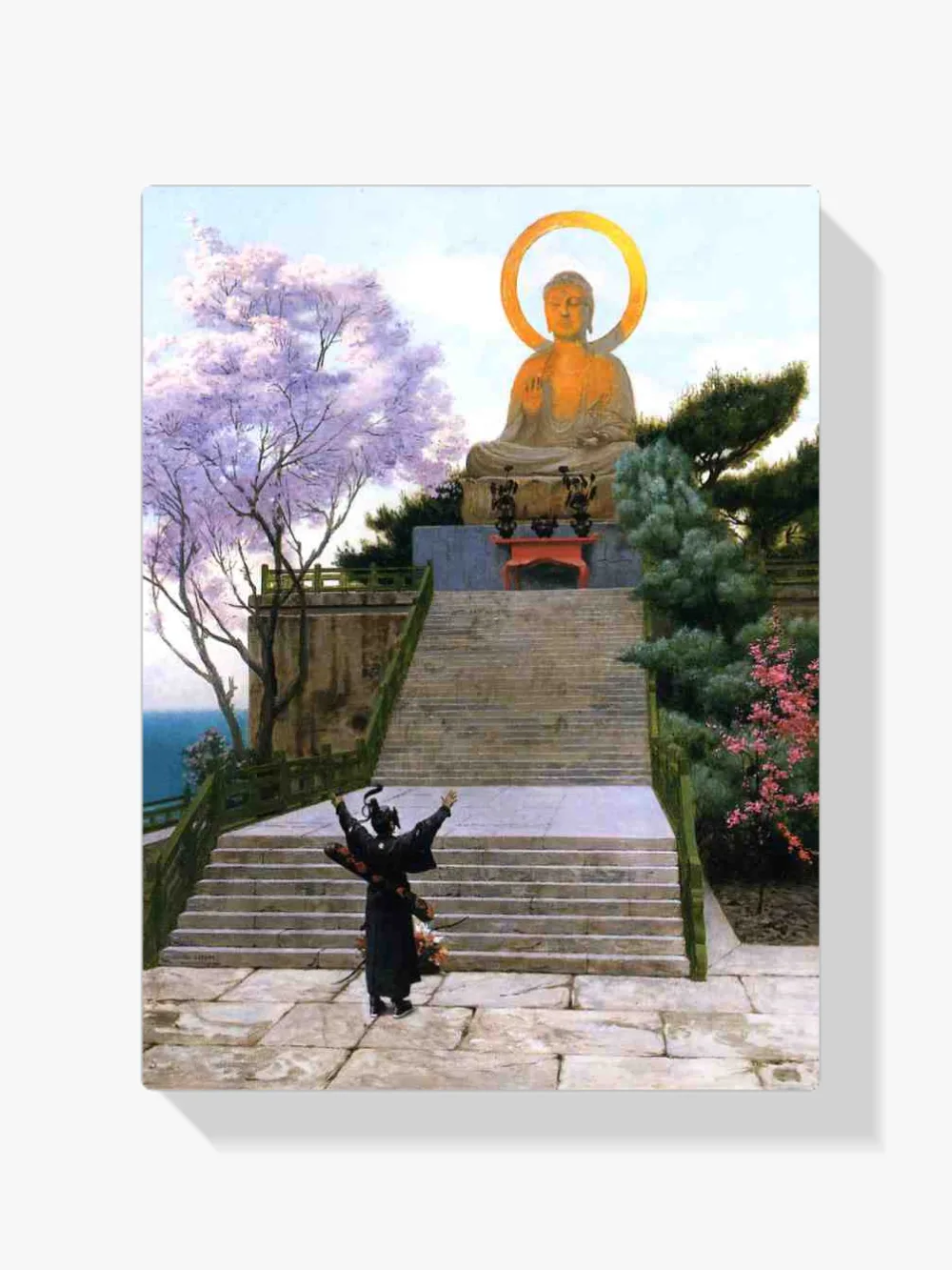 Pintar por números Japoneses implorando a una divinidad