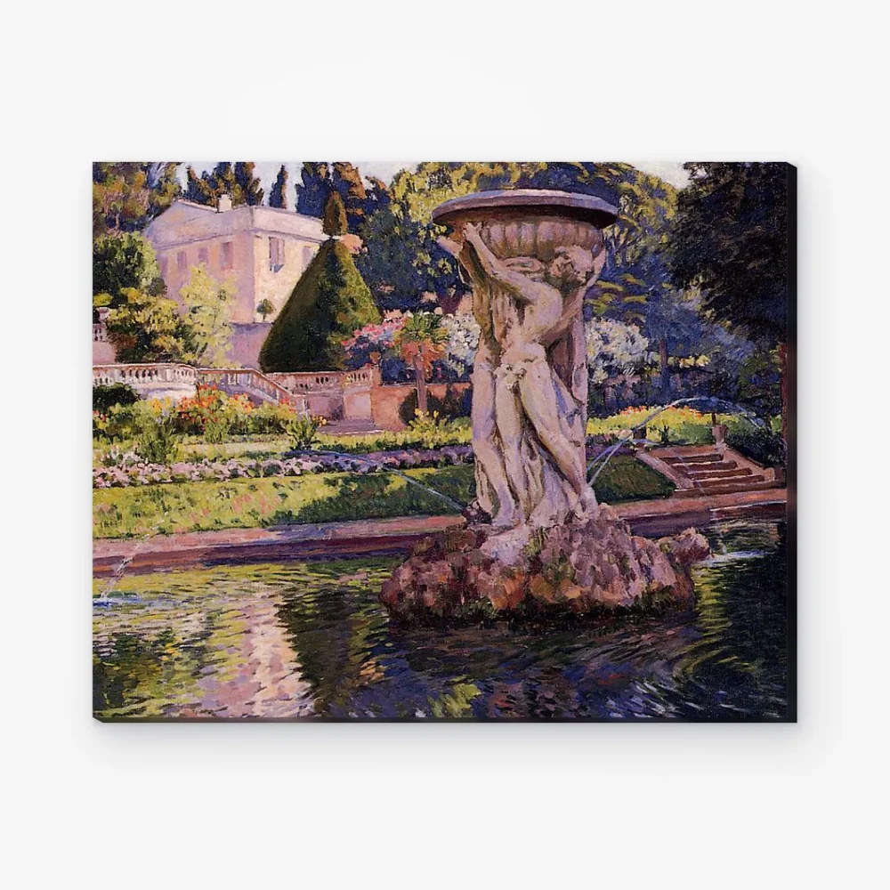 Pintar por Números - Jardín con villa y fuente