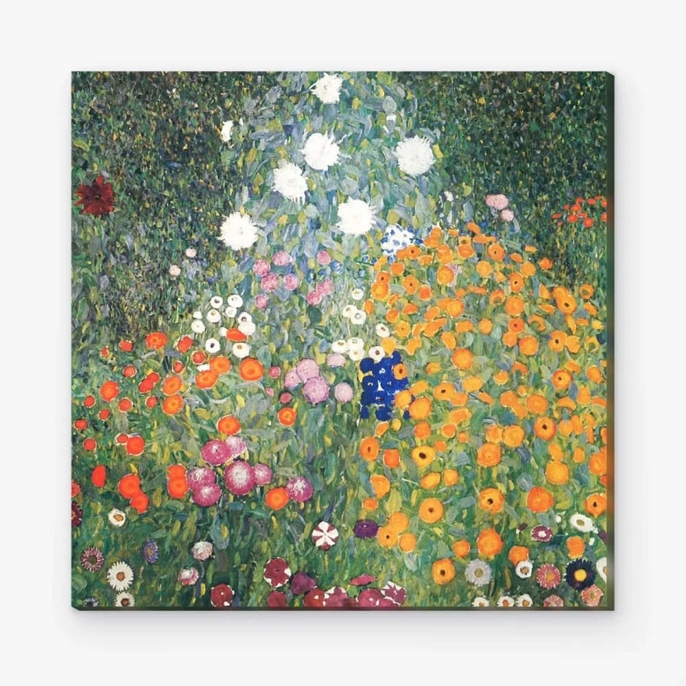 Pintar por Números - Jardín de flores - Gustav Klimt