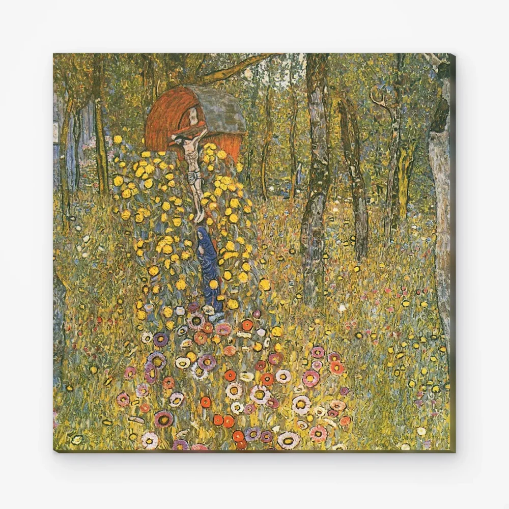 Pintar por Números - Jardín de granja con crucifijo