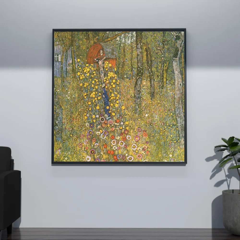 Pintar por números Jardín de granja con crucifijo – foto 4
