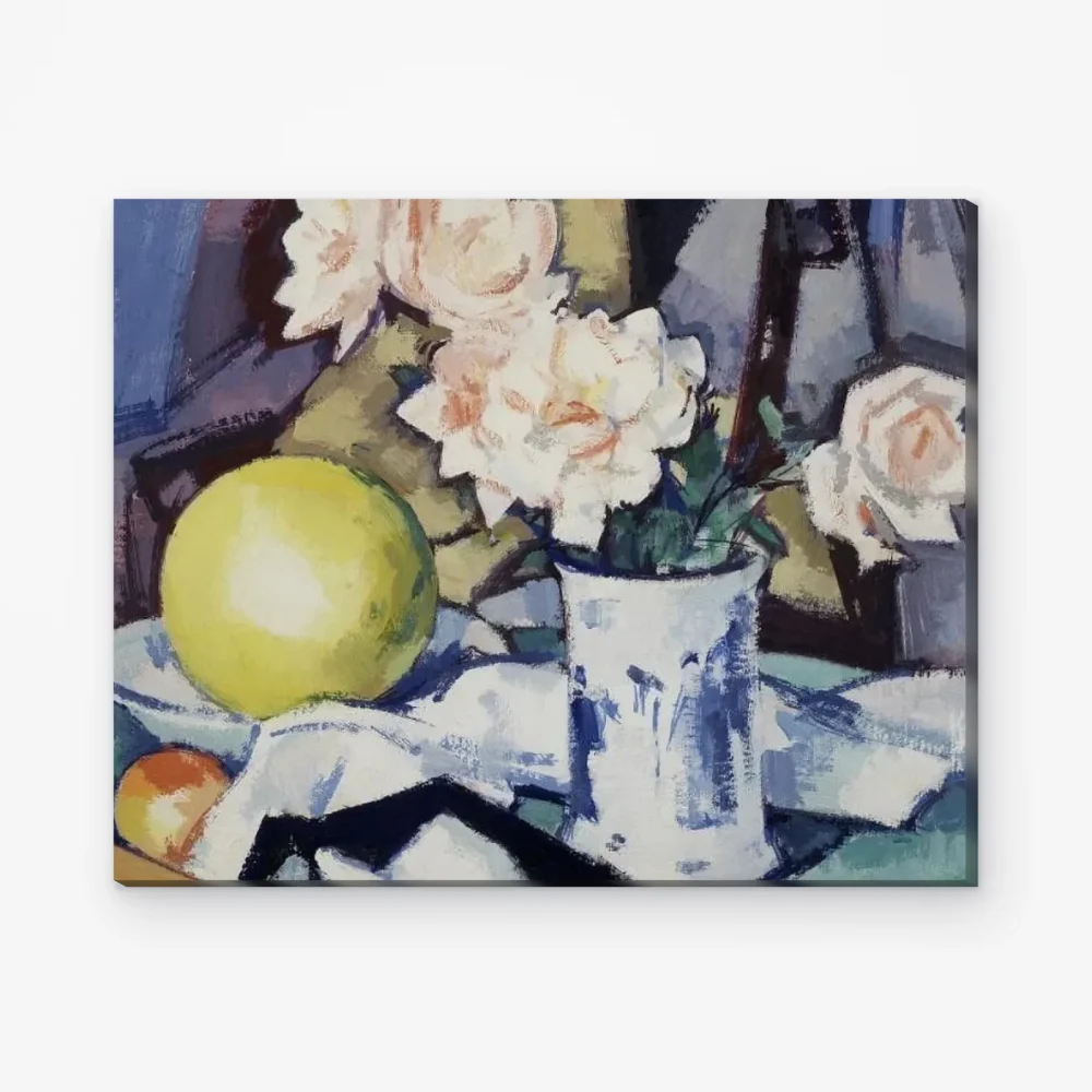 Pintar por Números - Jarroncito azul y blanco
