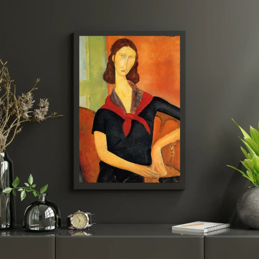 Pintar por números Jeanne Hébuterne con chal – foto 3