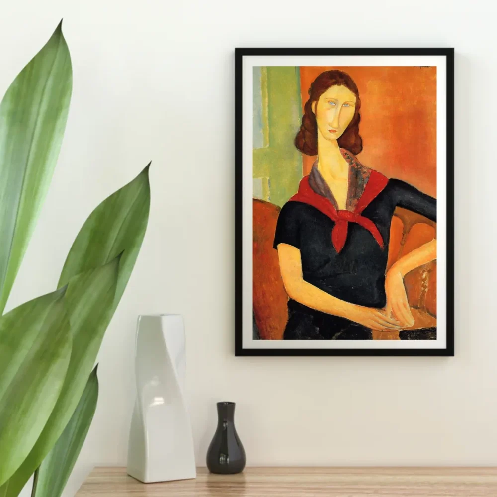 Pintar por números Jeanne Hébuterne con chal – foto 4