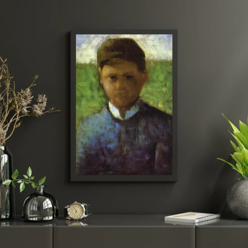 Pintar por números Joven campesino de azul – foto 3