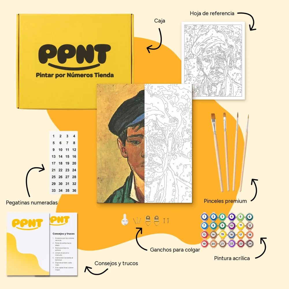 Pintar por Números - Joven con gorra