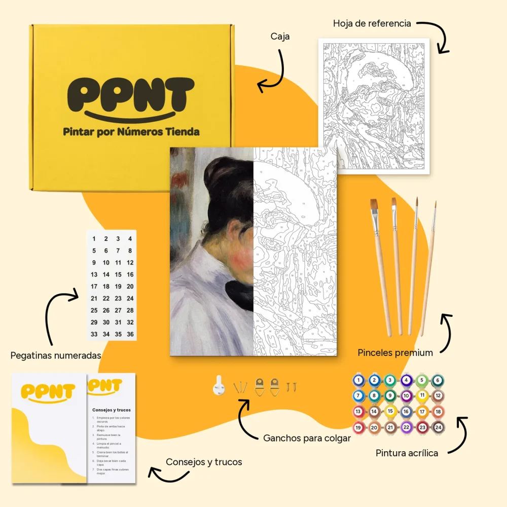 Pintar por Números - Joven de perfil