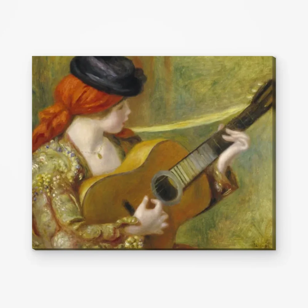 Pintar por Números - Joven española con guitarra