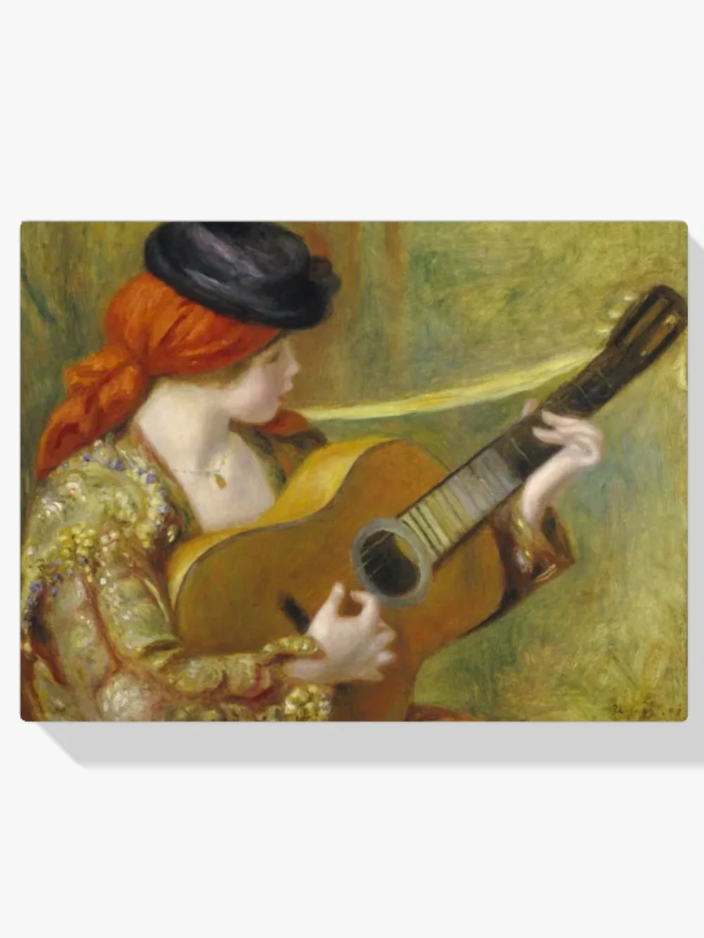 Pintar por números Joven española con guitarra