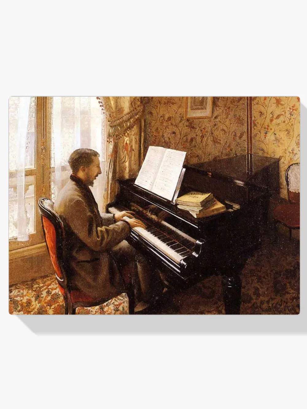 Pintar por números Joven tocando el piano