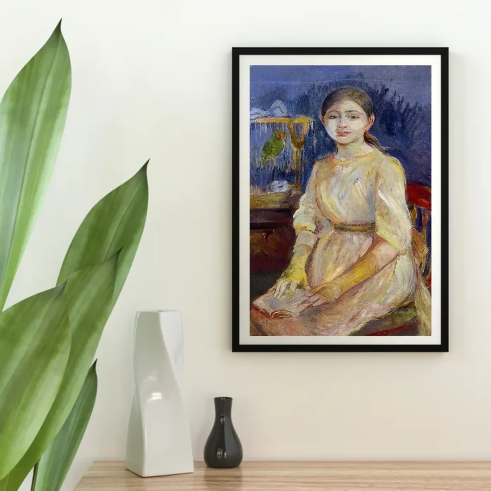 Pintar por números Julie Manet con un periquito – foto 4