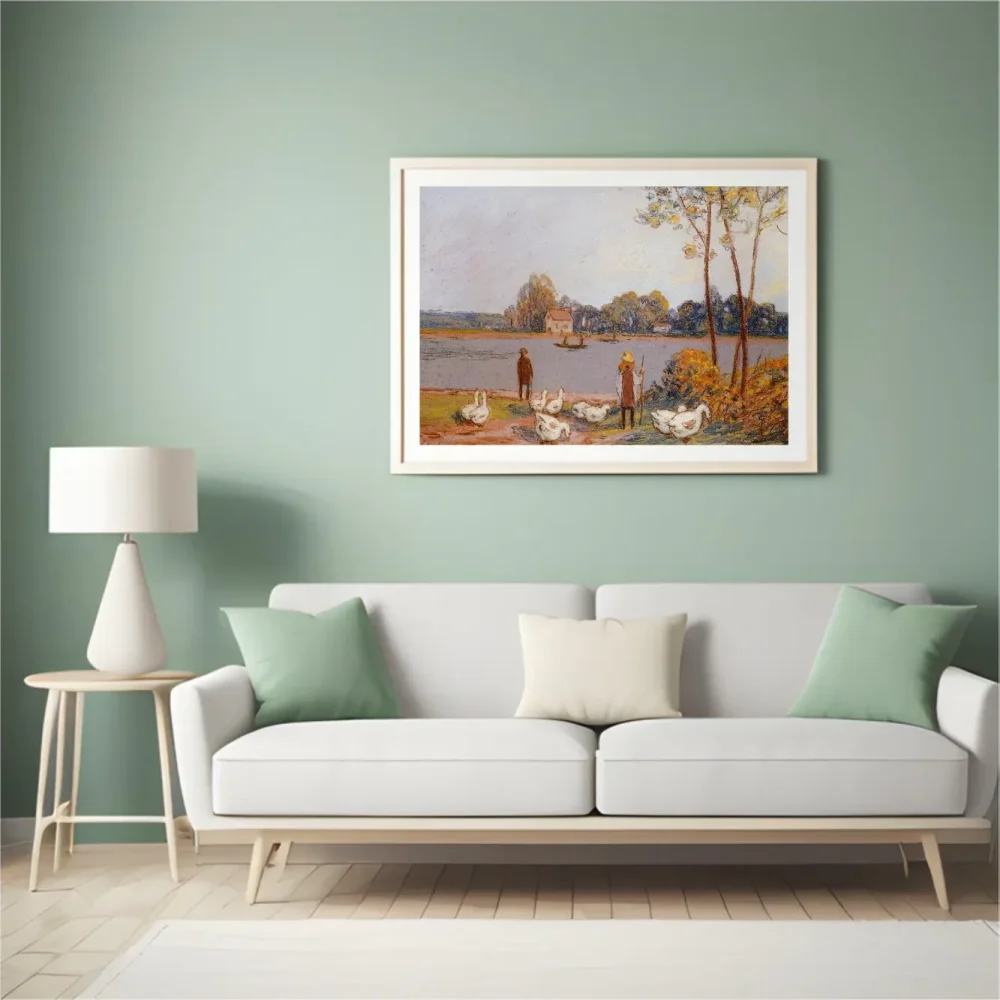 Pintar por números Junto al río Loing – foto 4