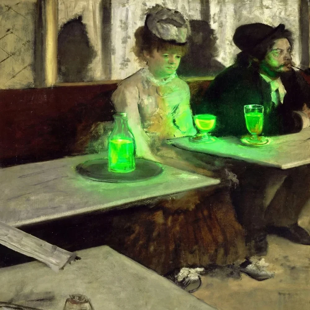 Pintar por números La absenta con luz de neón – foto 2