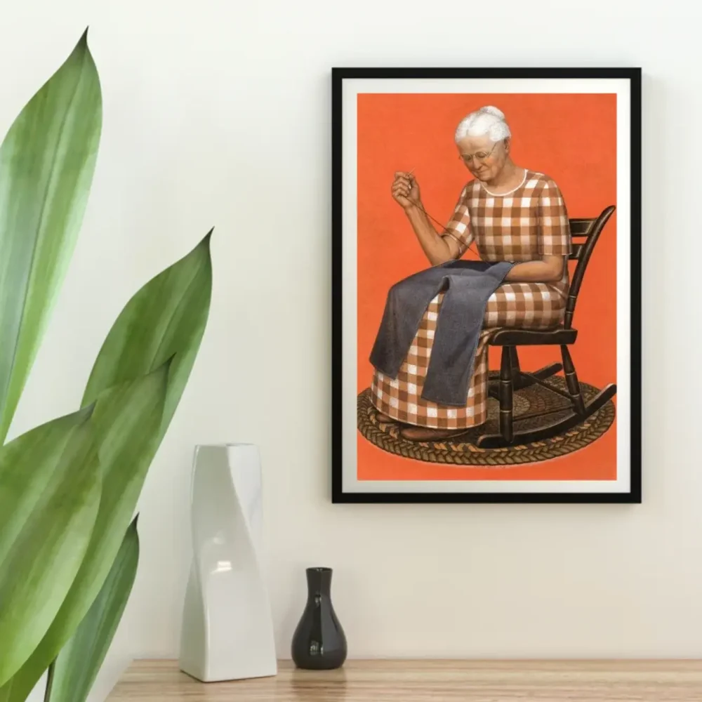 Pintar por números La abuela zurciendo – foto 3