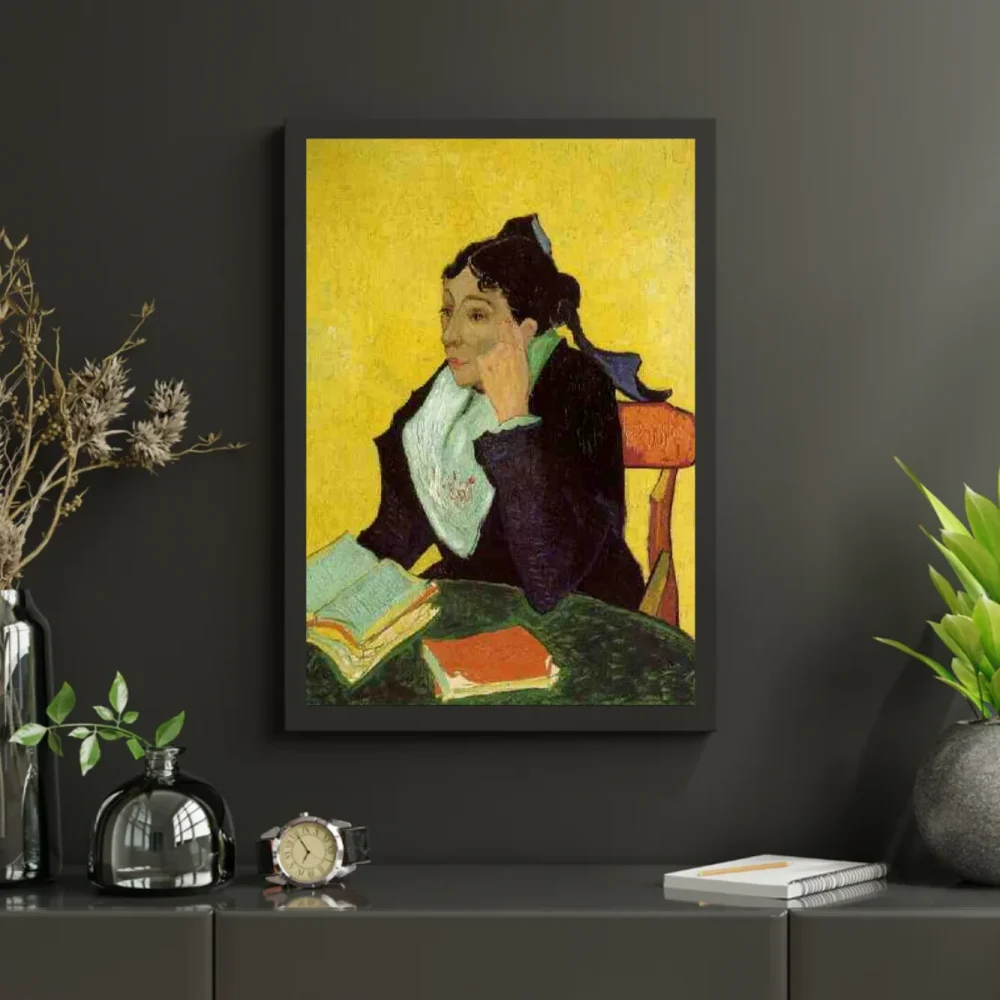 Pintar por números La arlesiana, Madame Ginoux con libros – foto 3