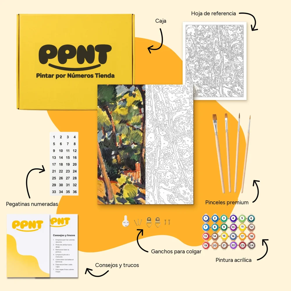 Pintar por Números - La casa en el bosque