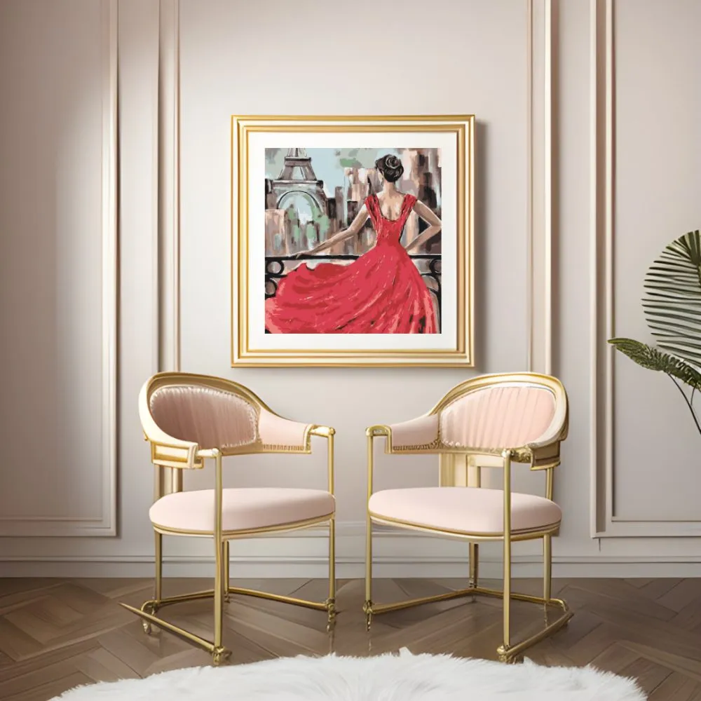 Pintar por números La dama de rojo – foto 3