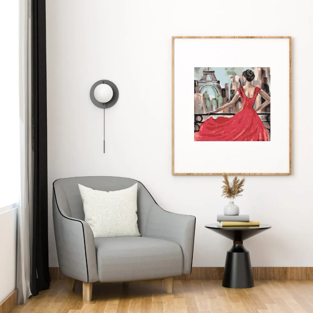 Pintar por números La dama de rojo – foto 4
