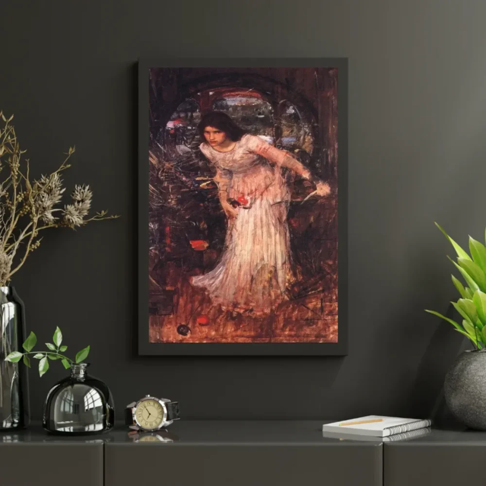 Pintar por números La dama de Shalott (estudio) – foto 3