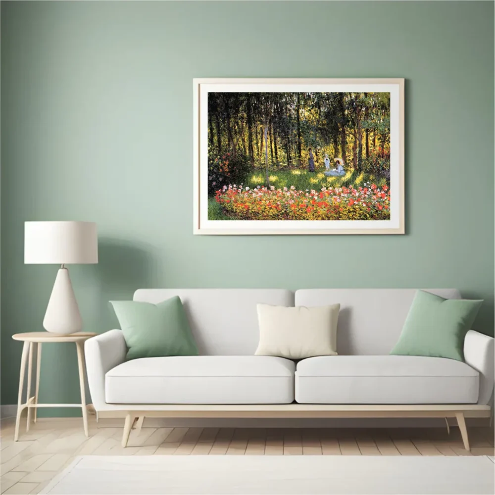 Pintar por números La familia del artista en el jardín – foto 4