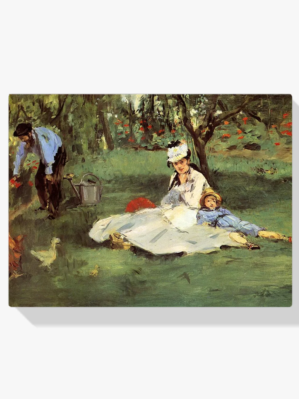 Pintar por números La familia Monet en el jardín