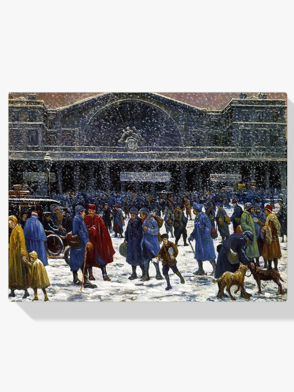 Pintar por números La Gare de l'Est bajo la nieve