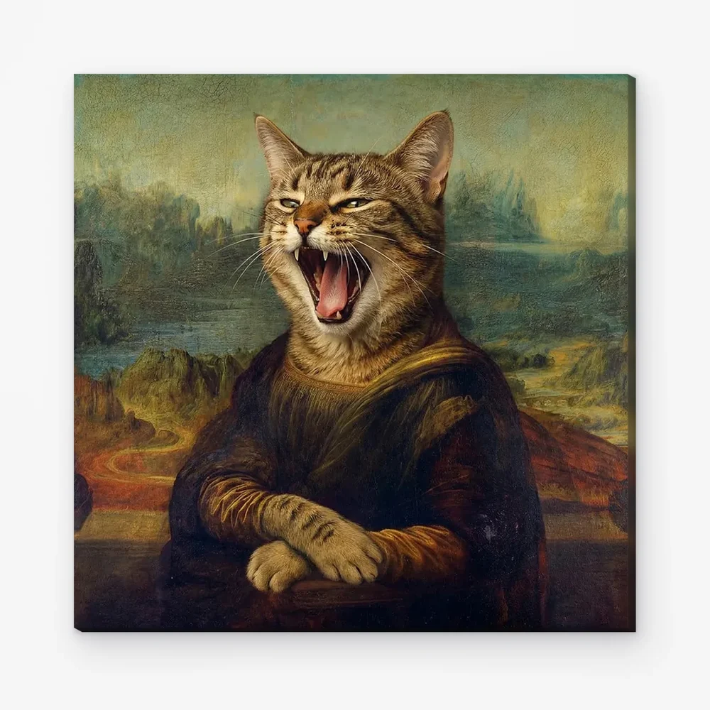 Pintar por Números - La Gioconda gatuna