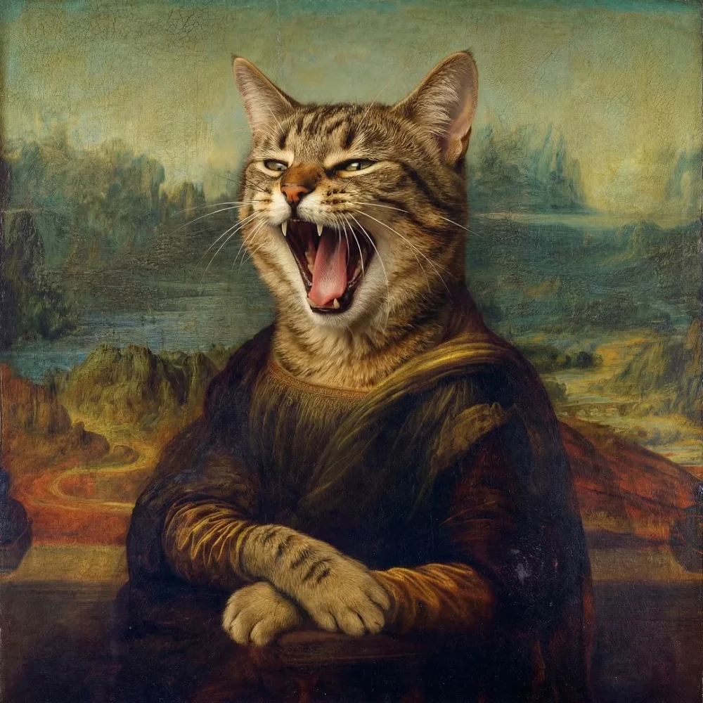Pintar por números La Gioconda gatuna – foto 2