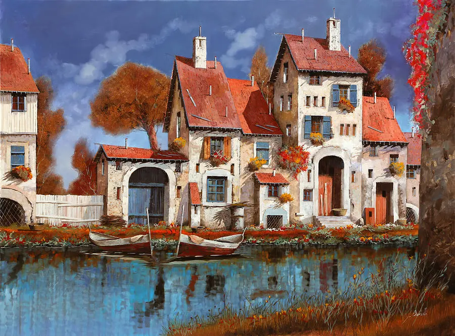 Pintar por números La granja junto al lago – foto 2