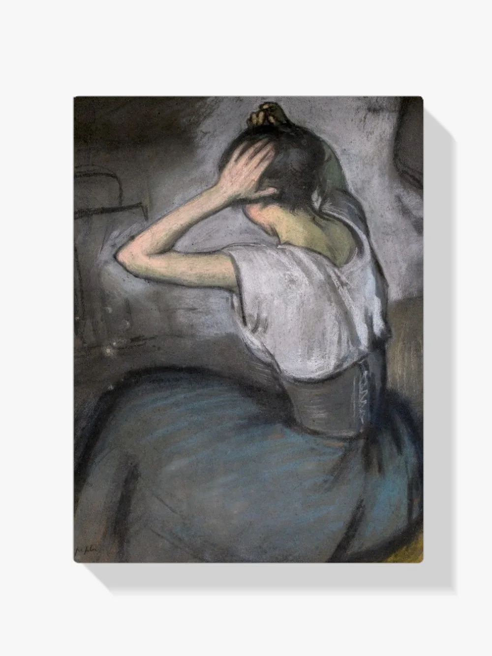 Pintar por números La horquilla: mujer sujetándose el pelo