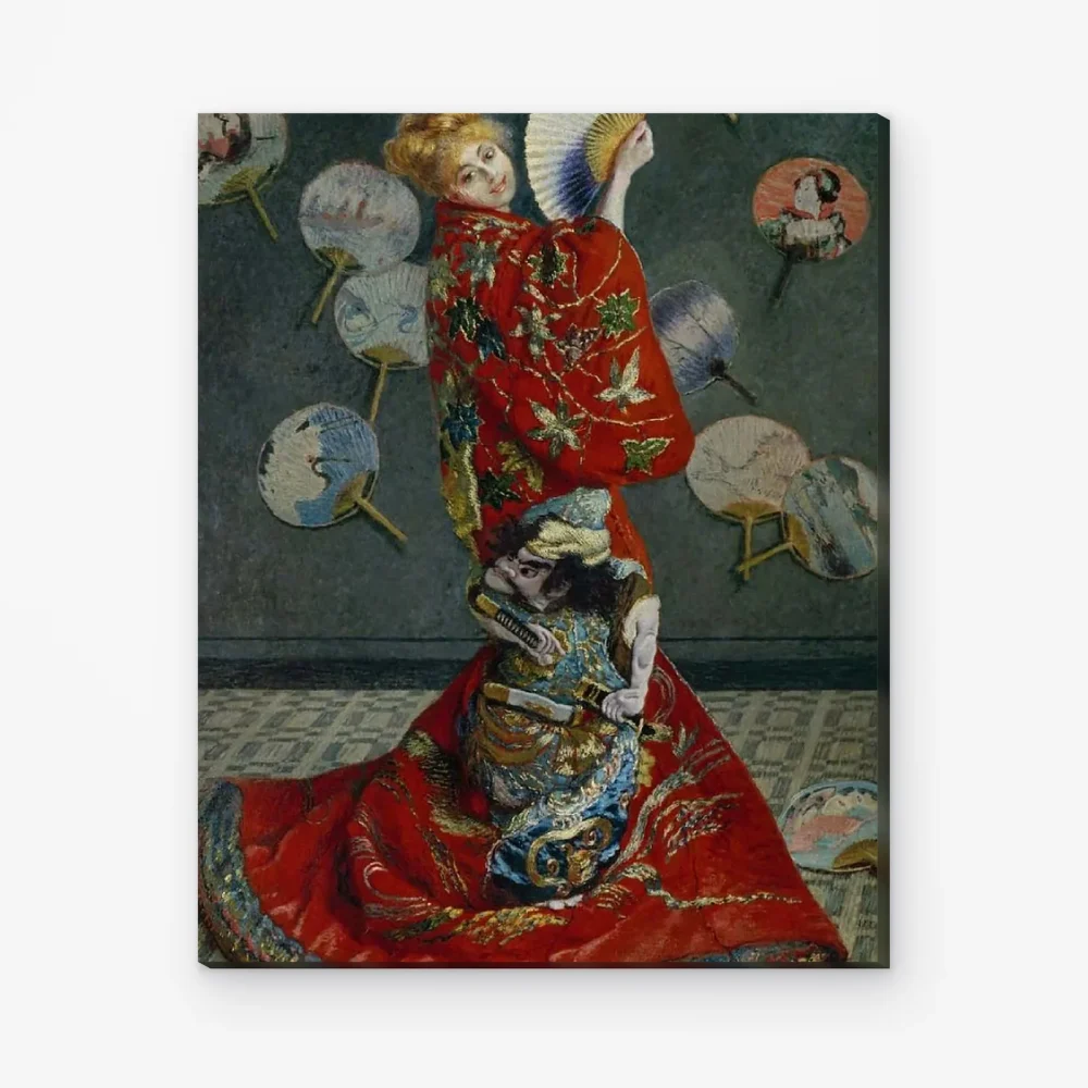 Pintar por Números - La japonesa, Camille Monet con kimono