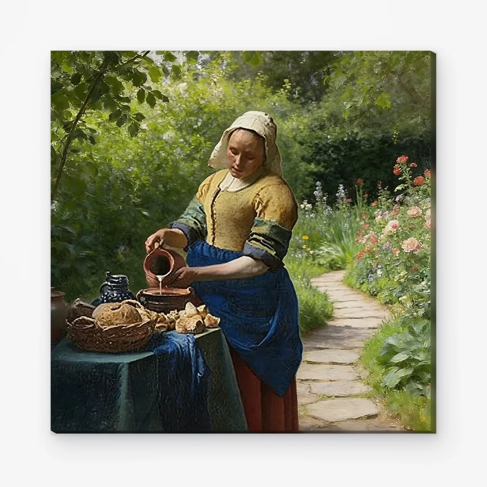 Pintar por Números - La lechera en el jardín
