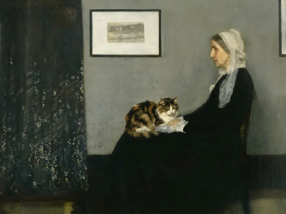 Pintar por números La madre de Whistler con gato – foto 2