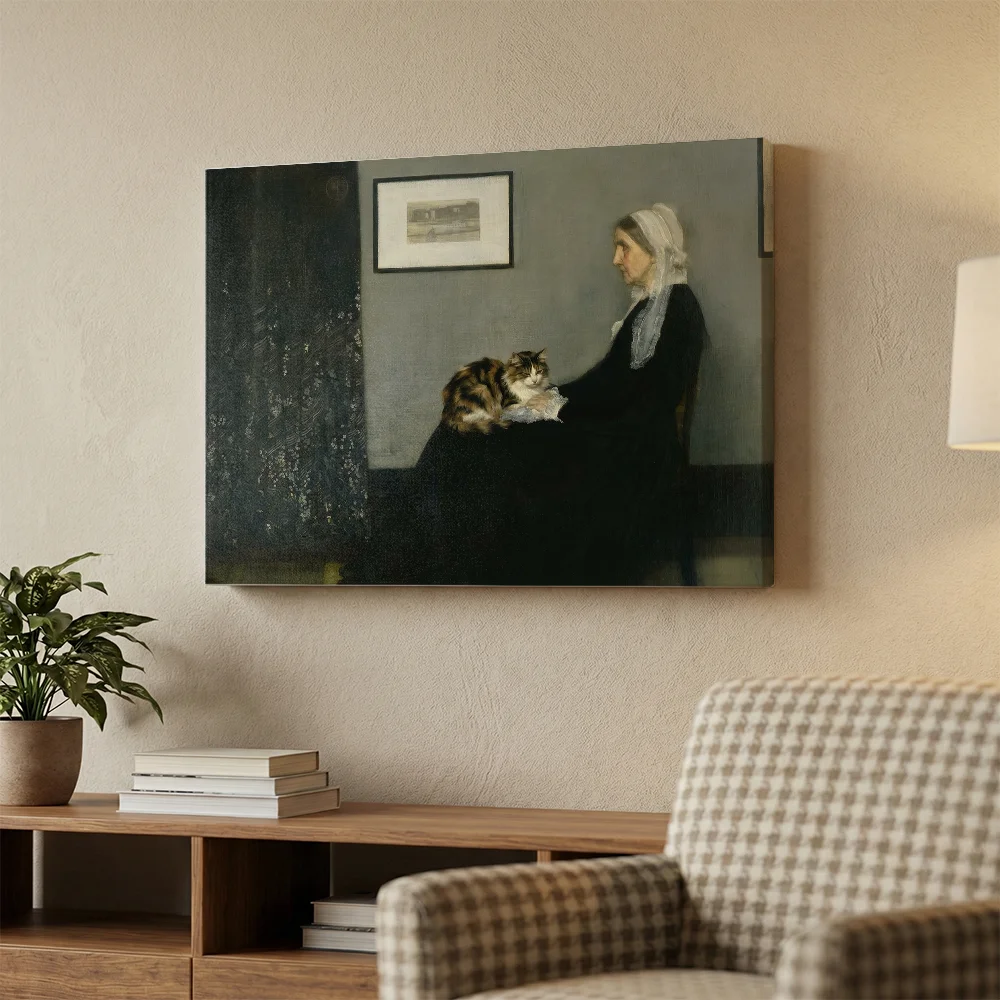 Pintar por números La madre de Whistler con gato – foto 3